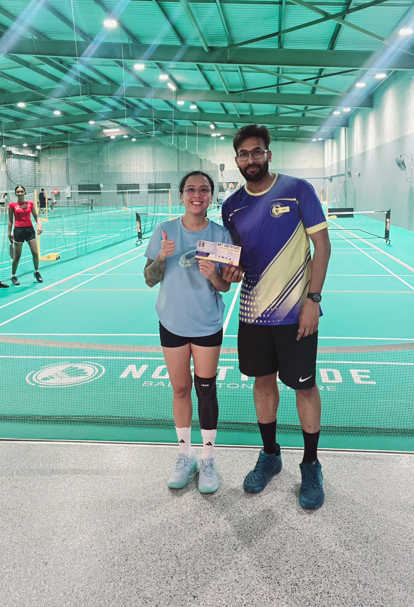 Indoor pickleball courts at Northside Badminton Centre in Brendale, North Brisbane, offering court hire, social pickleball, and beginner-friendly games